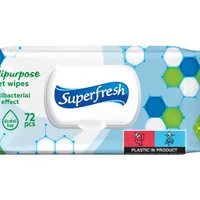 SuperFresh Vlhčené ubrousky s antibakteriálním efektem