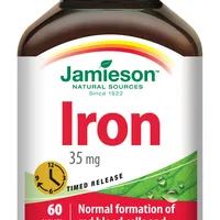 Jamieson Železo s postupným uvolňováním 35 mg