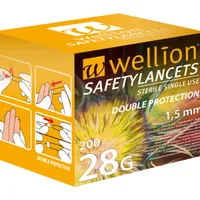 Wellion Safety Lancets 28G