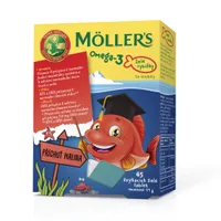 Mollers Omega 3 Želé rybičky malinová příchuť