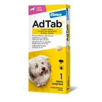 AdTab Žvýkací tablety pro psy >2,5-5,5 kg 112 mg