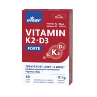 Vitar Vitamin K2 + D3 Forte