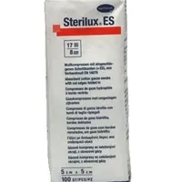 Sterilux Gáza kompresní nesterilní 17 vláken 8 vrstev 5 x 5 cm