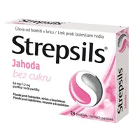 Strepsils Jahoda bez cukru 0,6 mg/1,2 mg