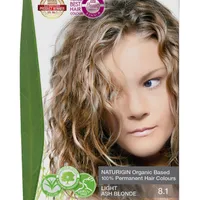 NATURIGIN Organic Based 100% Permanent Hair Colours Light Ash Blonde 8.1