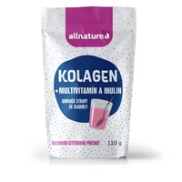 Allnature Kolagen s multivitamíny a inulinem příchuť malina a citron