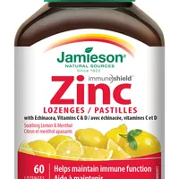 Jamieson Zinek s vitamíny C a D3 s příchutí citronu a máty