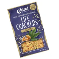 LifeFood Life Crackers Konopné s chia RAW BIO