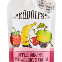 Rudolfs Jablko, banán, jahoda a smetana BIO
