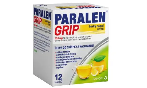 PARALEN® GRIP horký nápoj citrón 12 sáčků – složení