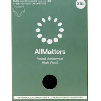 AllMatters Menstruační kalhotky s vysokým pasem vel. XXL