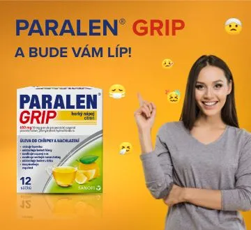 PARALEN® GRIP horký nápoj citrón 12 sáčků – a bude vám líp