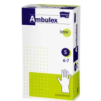 Ambulex Latexové rukavice pudrované nesterilní vel. S