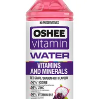 OSHEE Vitamínová voda minerály & vitamíny hrozen–pitaya