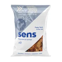 SENS Cvrččí Protein chipsy 	 Mák & Mořská sůl