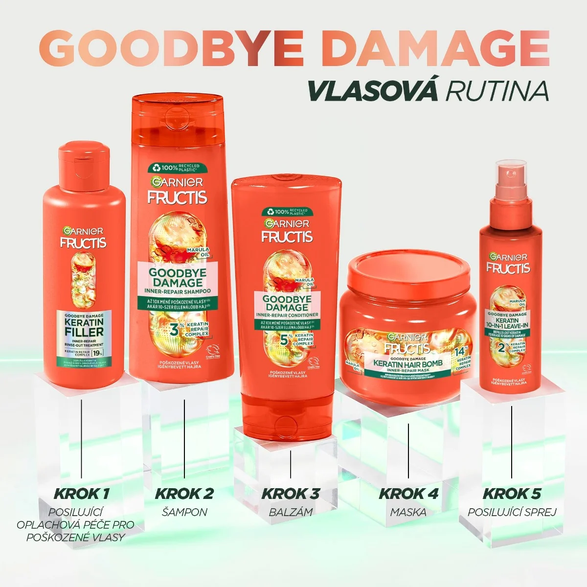 Garnier Fructis Goodbye Damage balzám na poškozené vlasy 200 ml