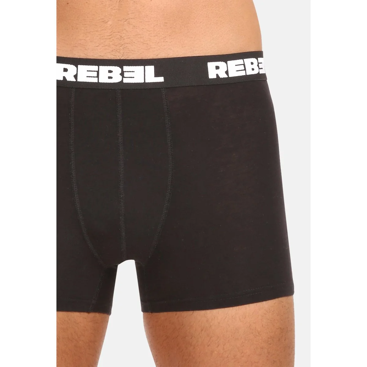 Nedeto 3PACK pánské boxerky Rebel černé (3NBR001) 3XL 