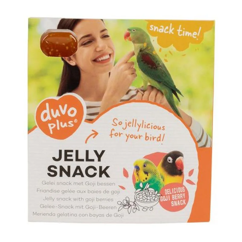 Duvo+ Jelly snack pro papoušky 5g x12ks želé pochoutkyka s plody goji