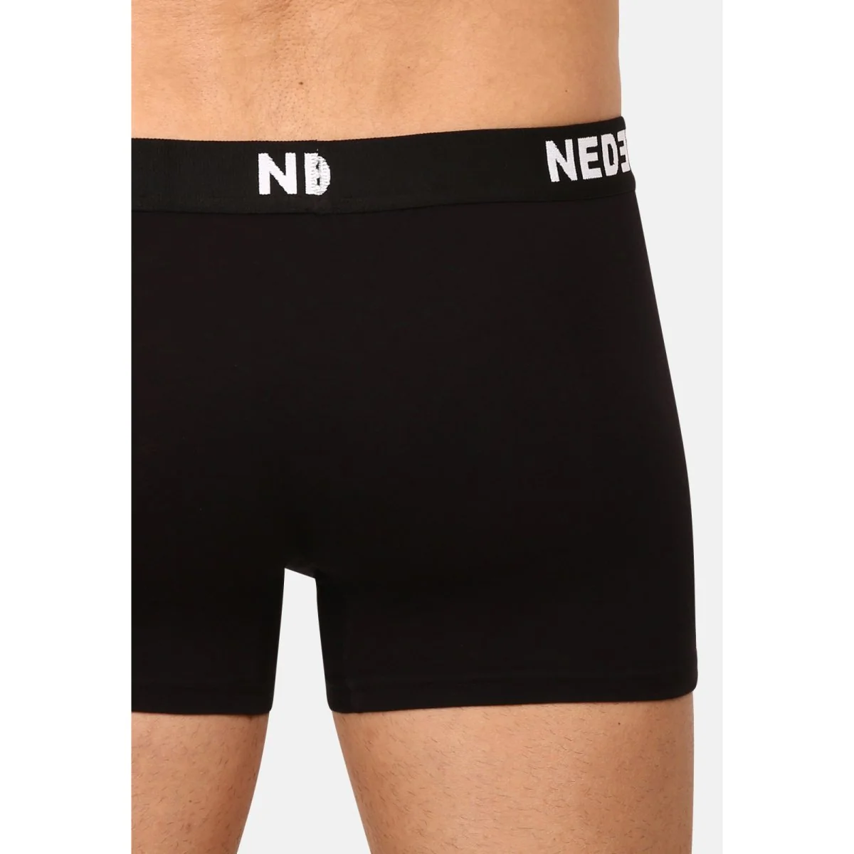 Nedeto 10PACK pánské boxerky černé (10NDTB001-brand) XL 