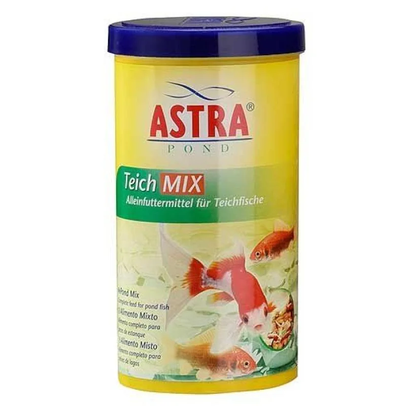 Astra TEICH MIX 1l/ 145g kombinované krmivo směs vloček, pelet, měkkýšů a korý 