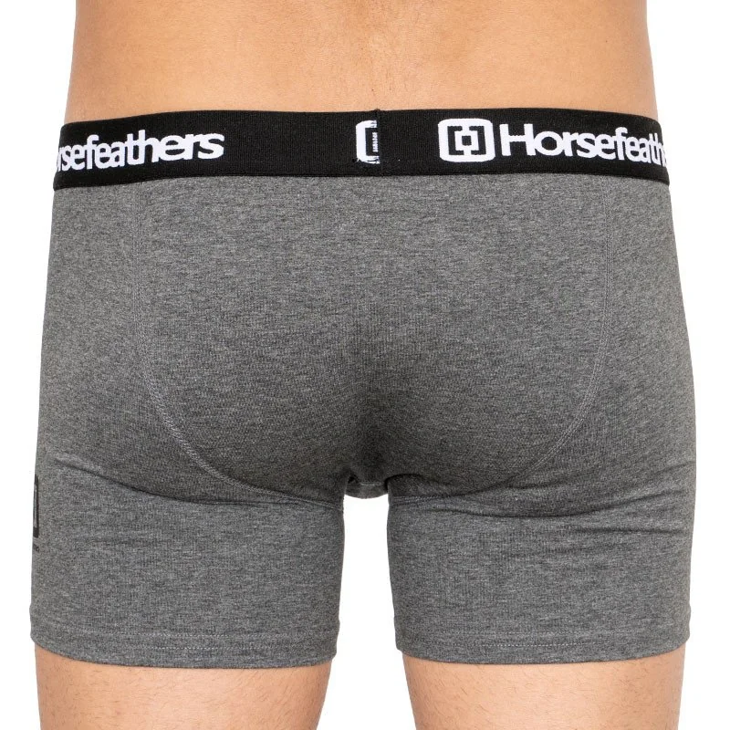 Horsefeathers 3PACK pánské boxerky Dynasty heather antracite (AM067B) M 