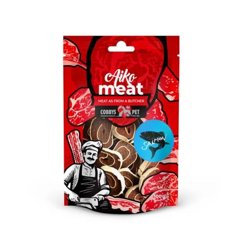 Cobbyspet AIKO Meat sushi z lososa 100g 