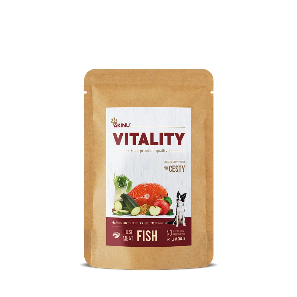 Akinu VITALITY na cesty rybí kapsička pro psy 150 g 