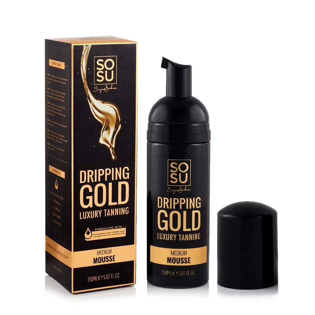 SOSU Dripping Gold Luxury Mousse samoopalovací pěna medium 150 ml