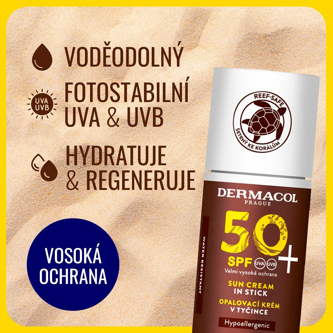 Dermacol SUN Opalovací krém v tyčince SPF50+ 24 g