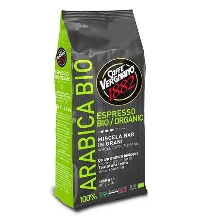 Vergnano Arabica BIO 100% Arabica zrnková káva 1000 g