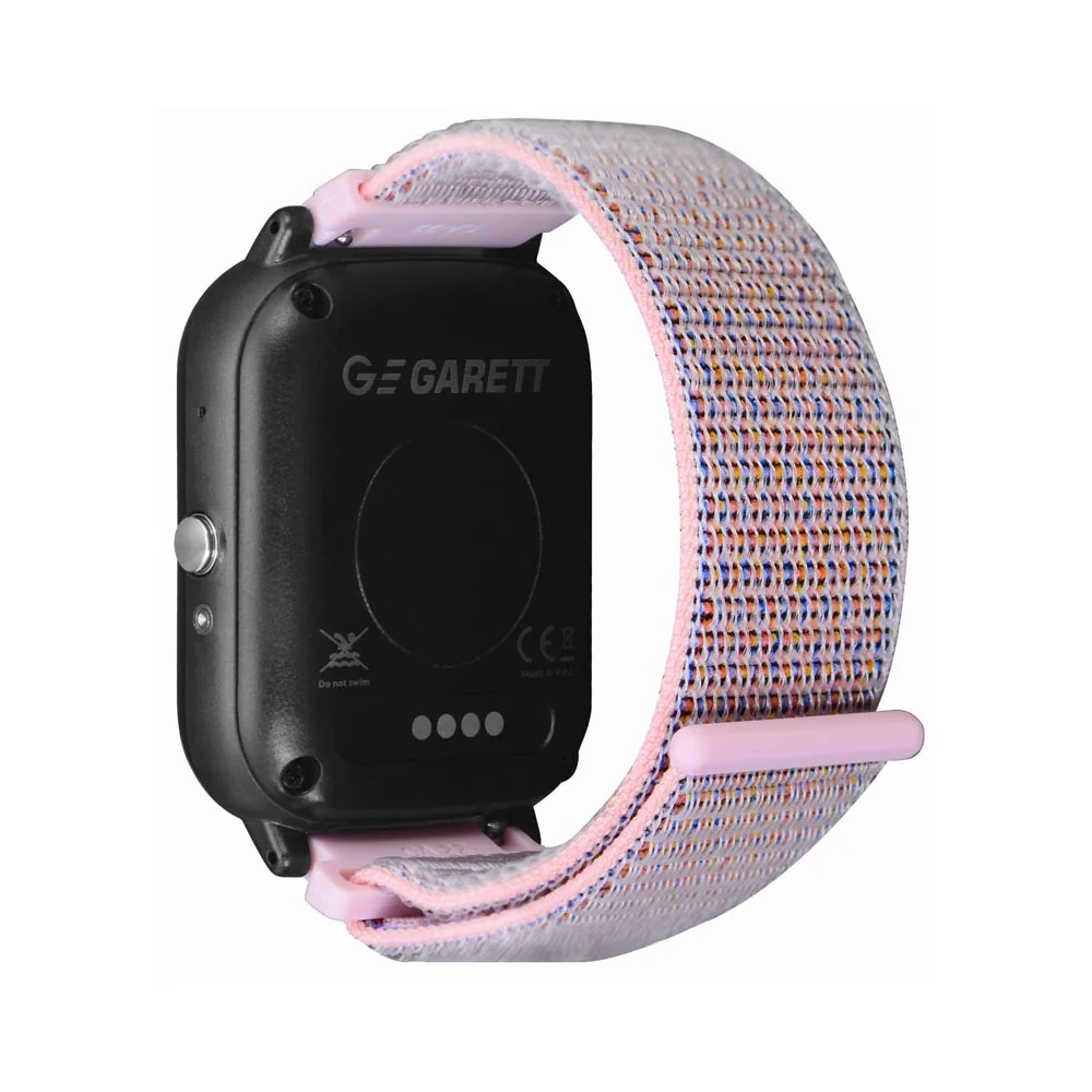 Garett Smartwatch Kids Tech 4G dětské chytré hodinky Pink Velcro