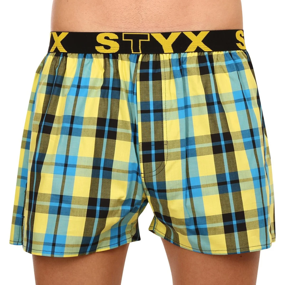 Styx 3PACK pánské trenky sportovní guma vícebarevné (3B092140) L 