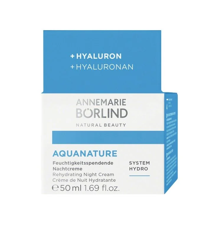 Annemarie Börlind Aquanature Hydratační noční krém na suchou pleť 50 ml