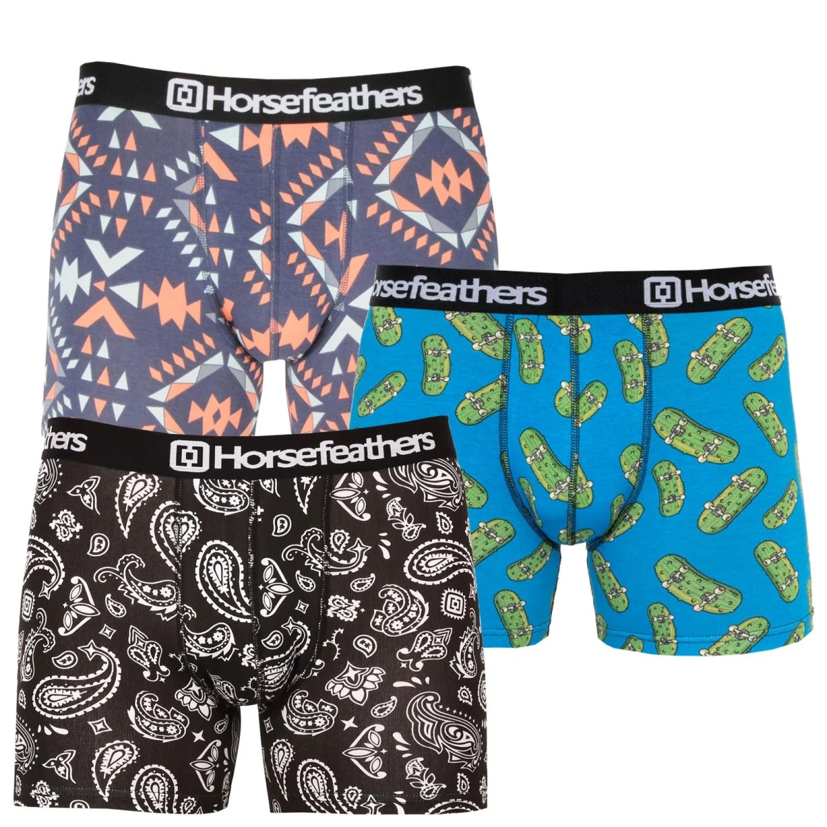 Horsefeathers 3PACK pánské boxerky Sidney (AM070LPV) M 