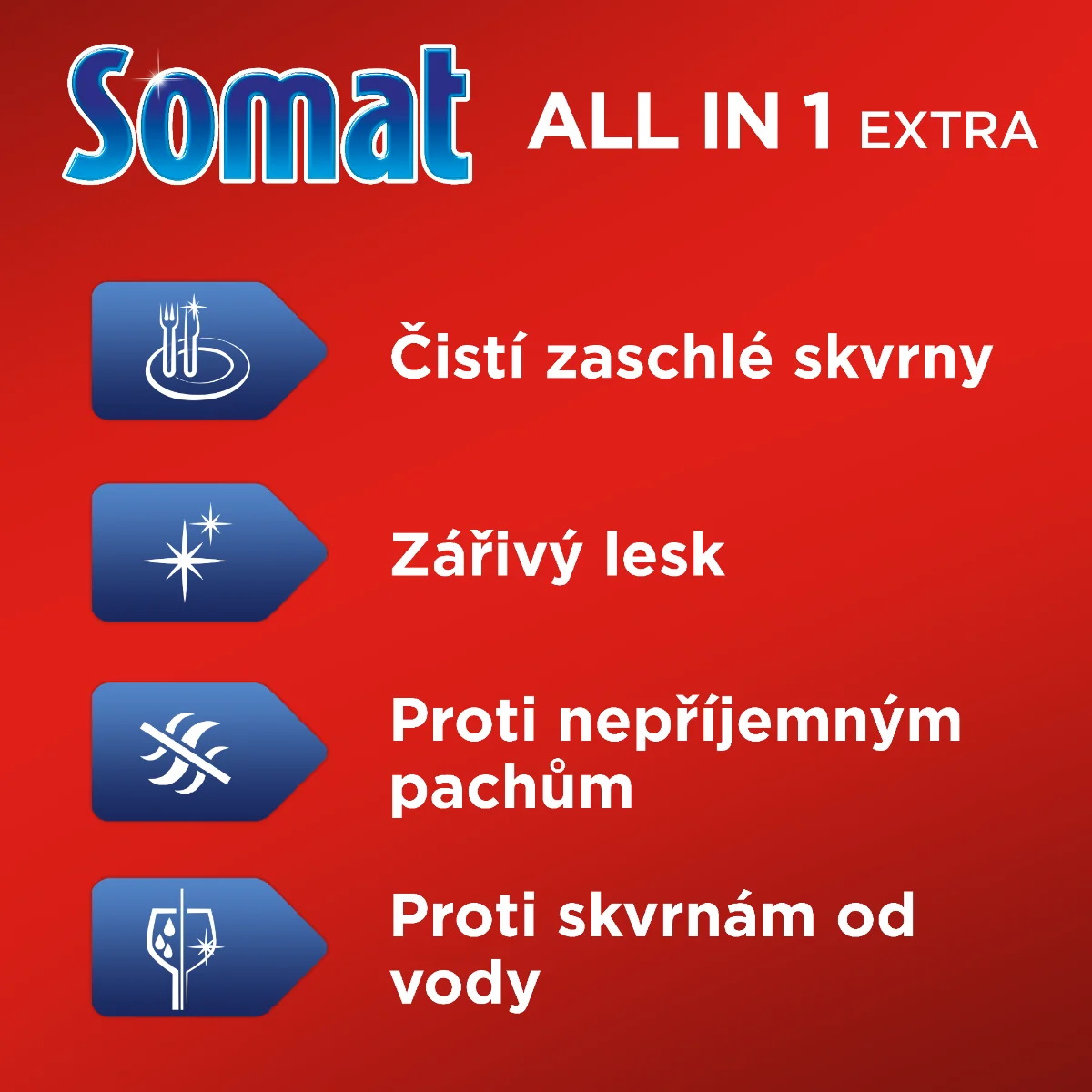 Somat Tablety do myčky All in 1 Extra Lemon & Lime 100 ks