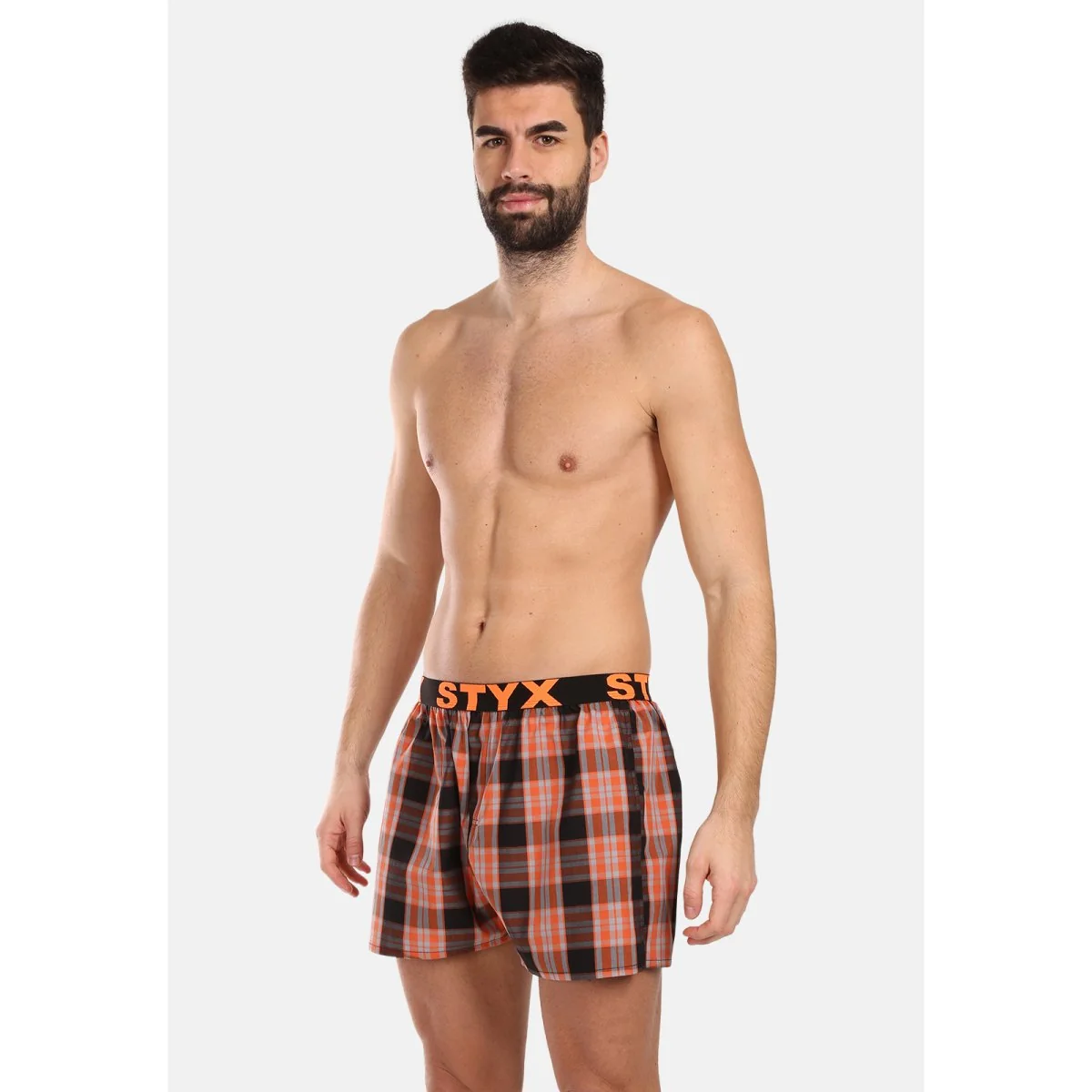 Styx 3PACK pánské trenky sportovní guma vícebarevné (3B102426) L 