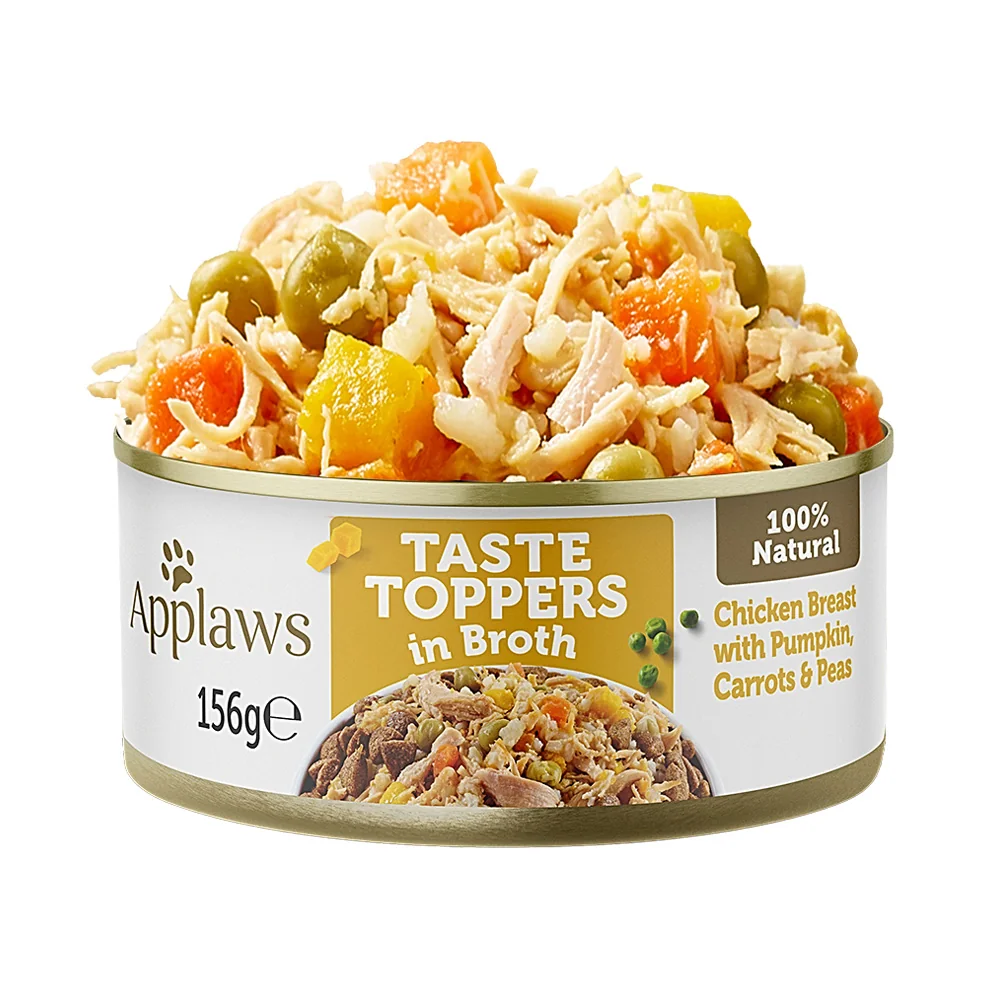 Applaws Dog Taste Toppers in Broth Kuře se zeleninou konzerva 156 g