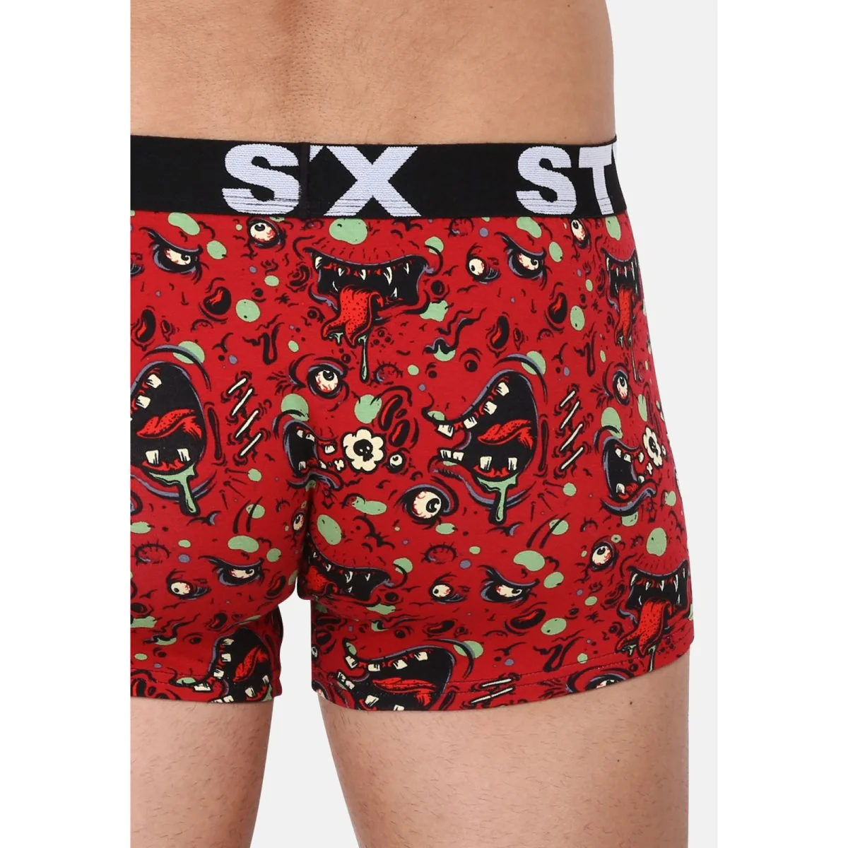 Styx Pánské boxerky art sportovní guma nadrozměr zombie (R1451) 4XL 