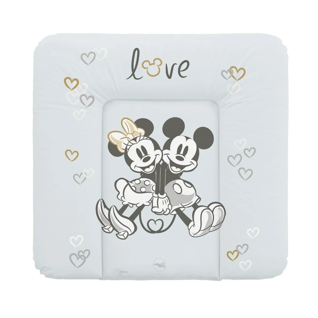 Ceba Podložka přebalovací měkká na komodu (75x72) Disney Minnie & Mickey Grey 