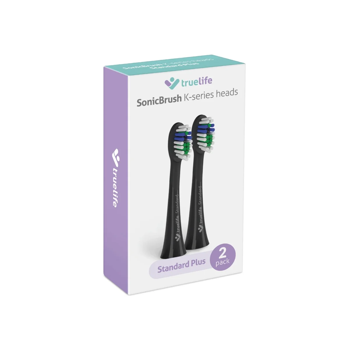 Truelife SonicBrush K-series Heads Standart Plus Black náhradní hlavice 2 ks