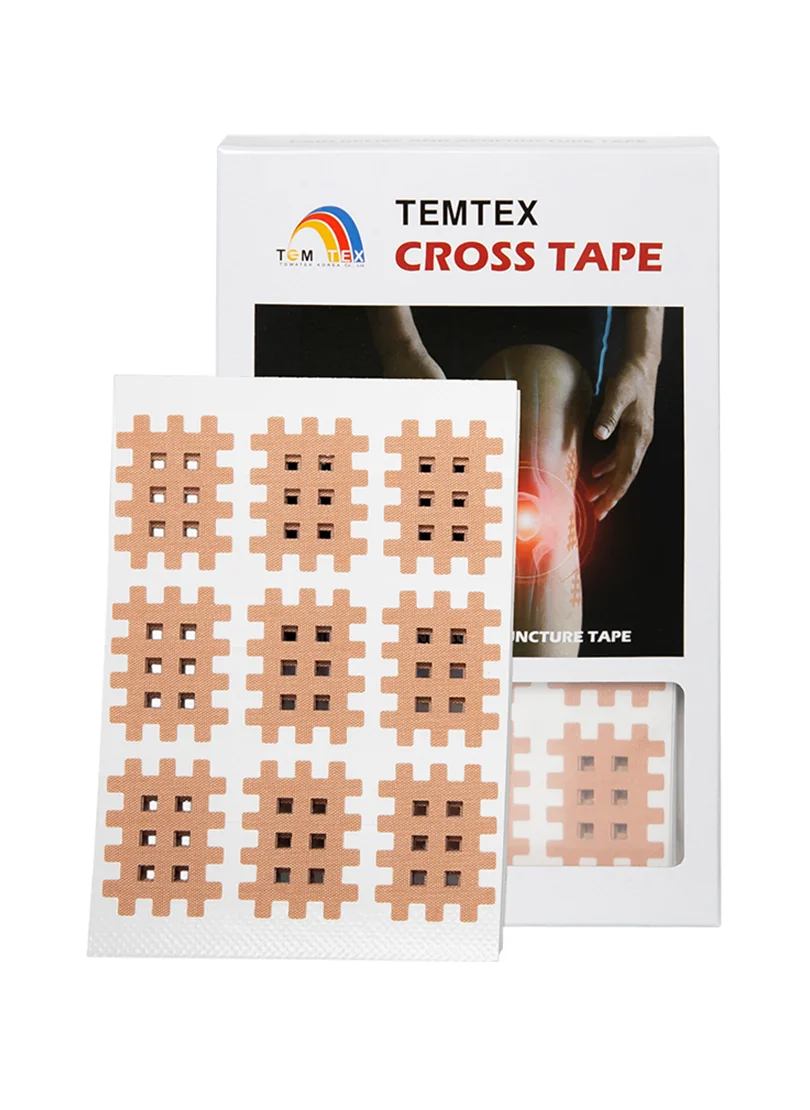 TEMTEX Cross Tape, béžový Rozměry: 5,2 cm x 4,4 cm - 40 ks 