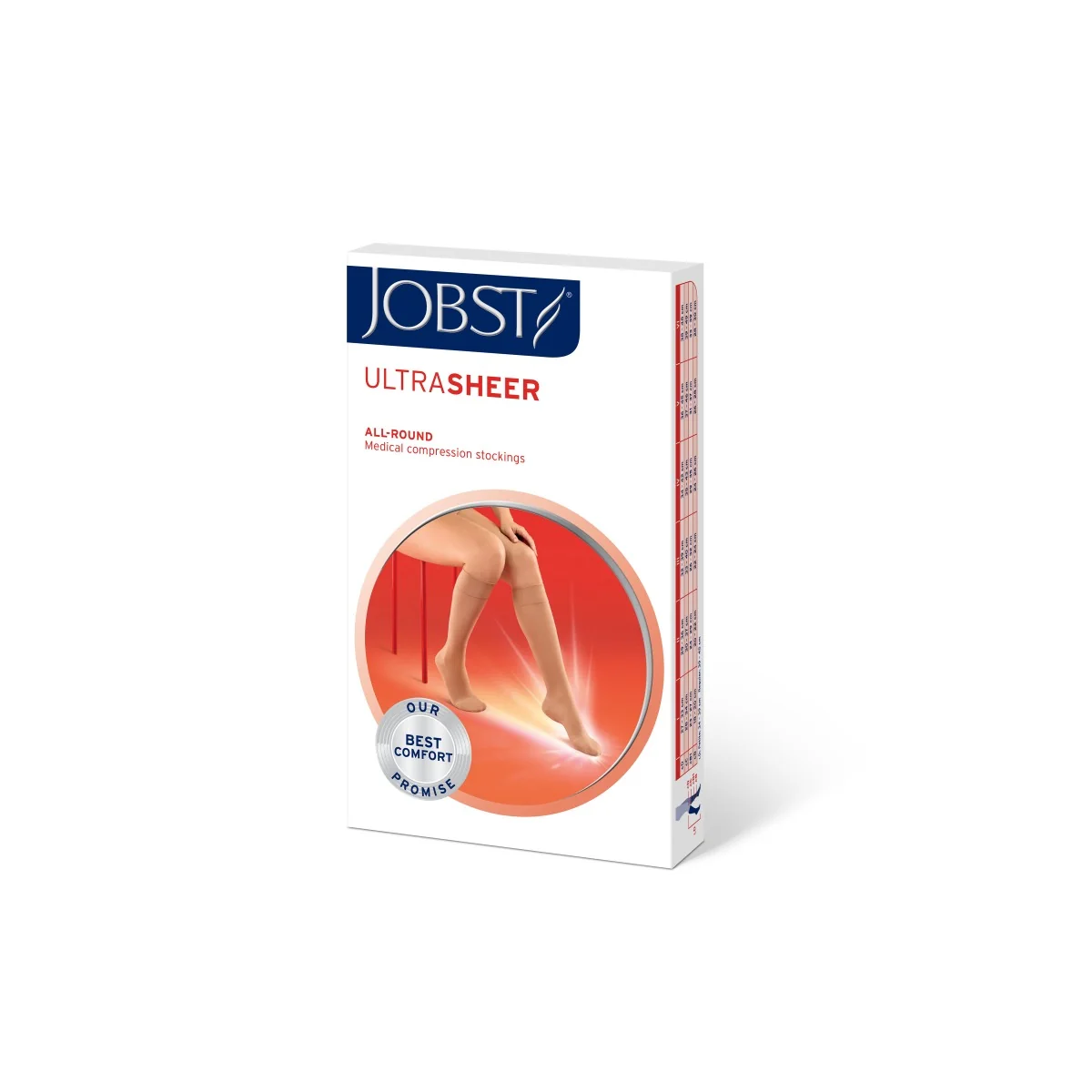 JOBST Ultra Sheer KT 1 Lýtkové punčochy bez špice vel. III 1 pár karamelové