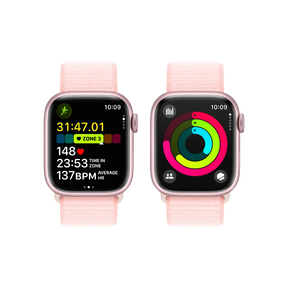 Apple Watch S9 41 mm sport loop smart hodinky Pink