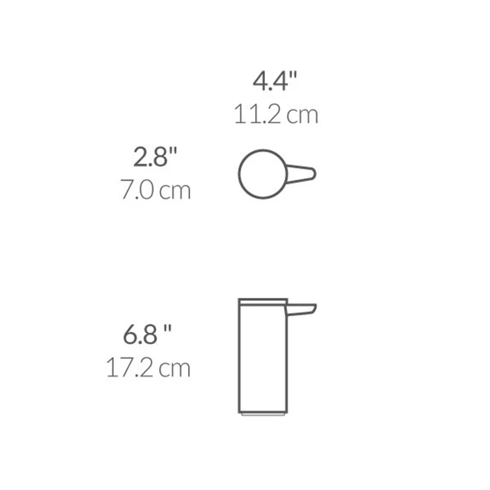 Simplehuman Bezdotykový dávkovač mýdla dobíjecí 266 ml bílá ocel