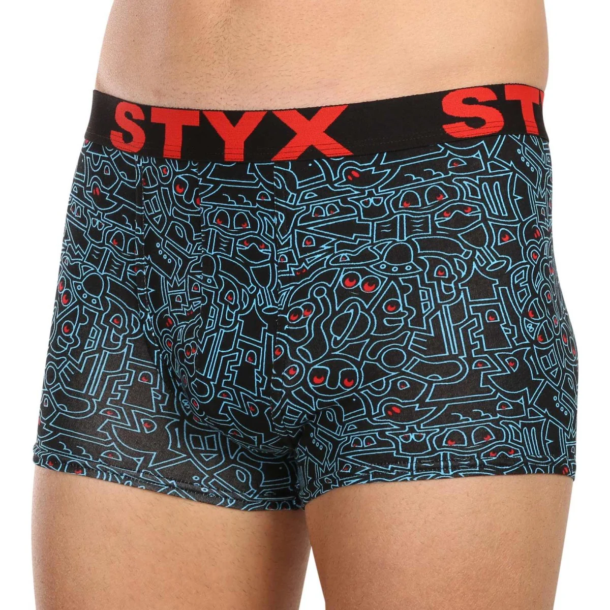 Styx 5PACK pánské boxerky art sportovní guma vícebarevné (5G1269124) L 