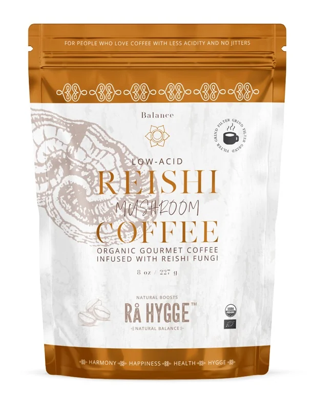 Ra Hygge BIO Peru Arabica Reishi mletá káva 227 g