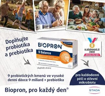 Biopron, pro každý den. Doplňujte probiotika a prebiotika.