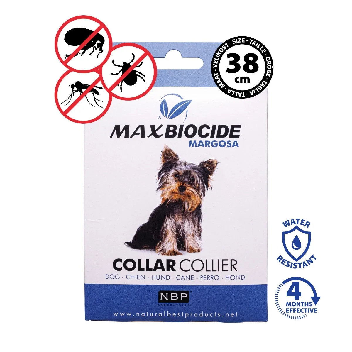 Max Biocide Dog Collar Obojek pro psy 38 cm 1 ks