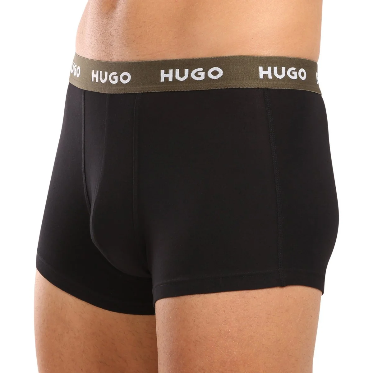 HUGO 3PACK pánské boxerky černé (50517878 988) M 