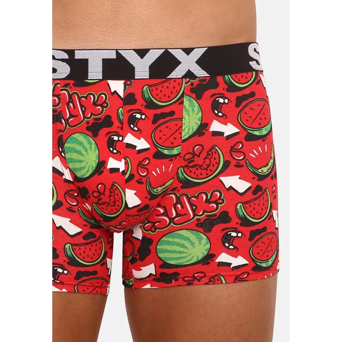 Styx Pánské boxerky long art sportovní guma melouny (U1459) XXL 